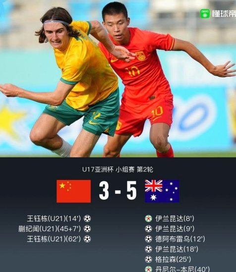 澳大利亚u17到底有多少替补